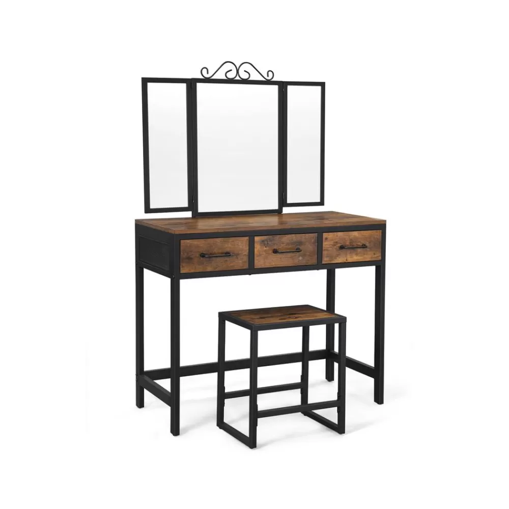 Best Sale SONGMICS Schminktisch Industrie-Design