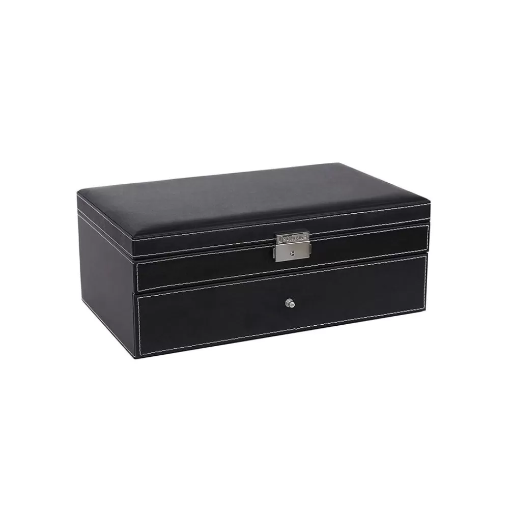 Outlet SONGMICS Schmuckbox mit Uhrenfächern