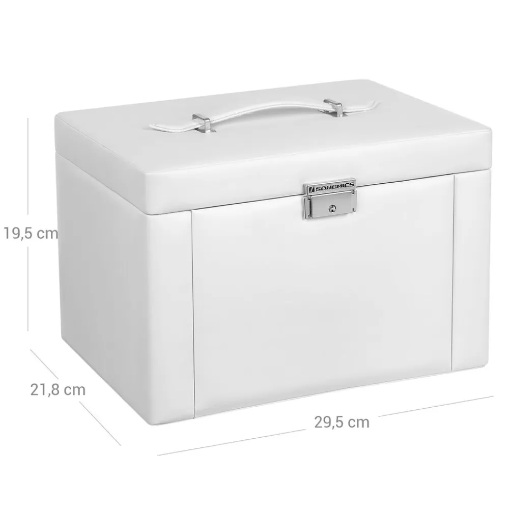 schmuckkasten__schubladen_wei_5-2.webp Discount SONGMICS Schmuckkasten 3 Schubladen Weiß