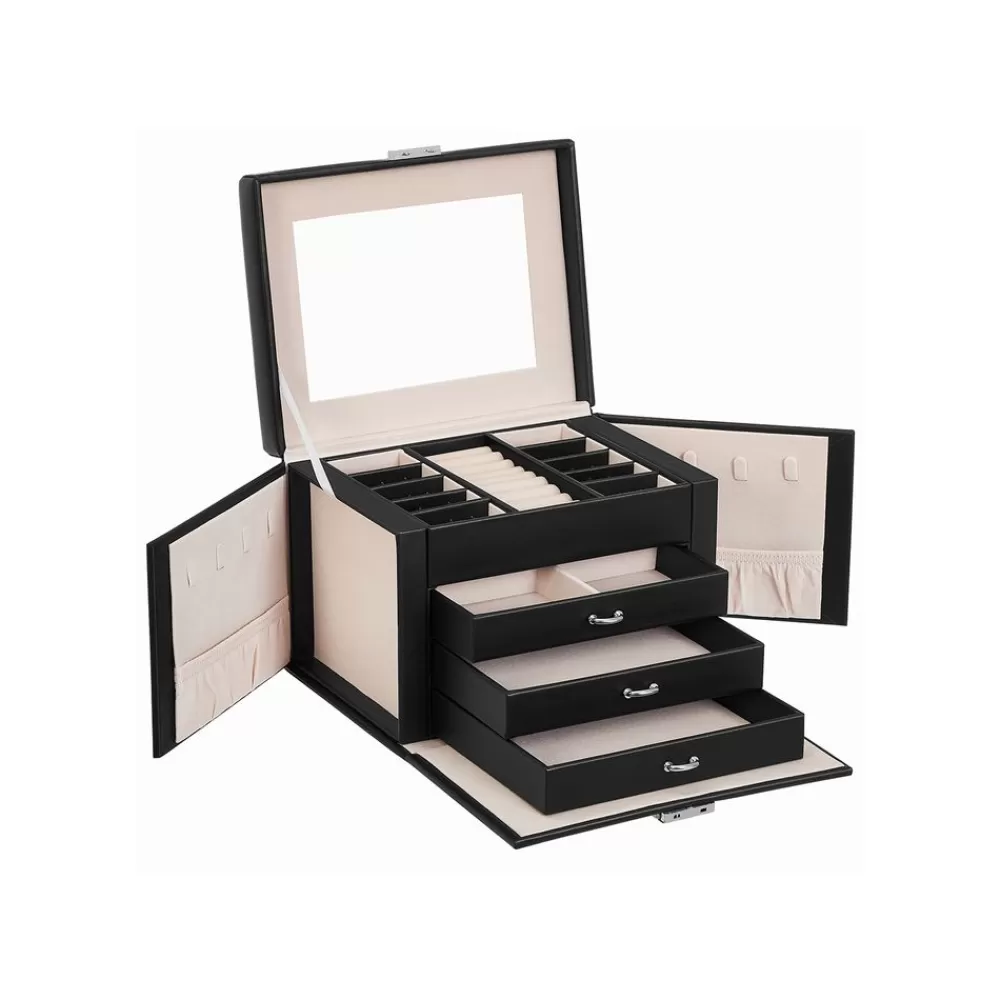 Shop SONGMICS Schmuckkasten mit Schubladen Schwarz