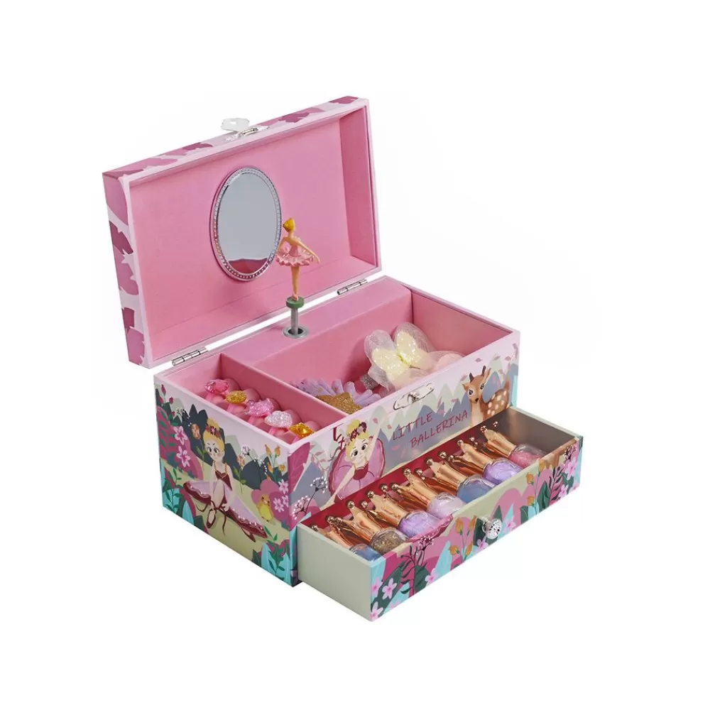 Store SONGMICS Schmuckkästchen mit Musik pink