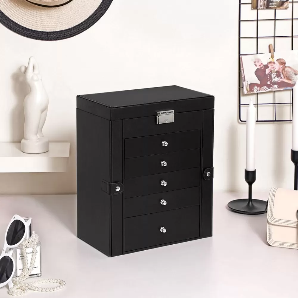 Flash Sale SONGMICS Schmuckschatulle mit 6 Ebenen