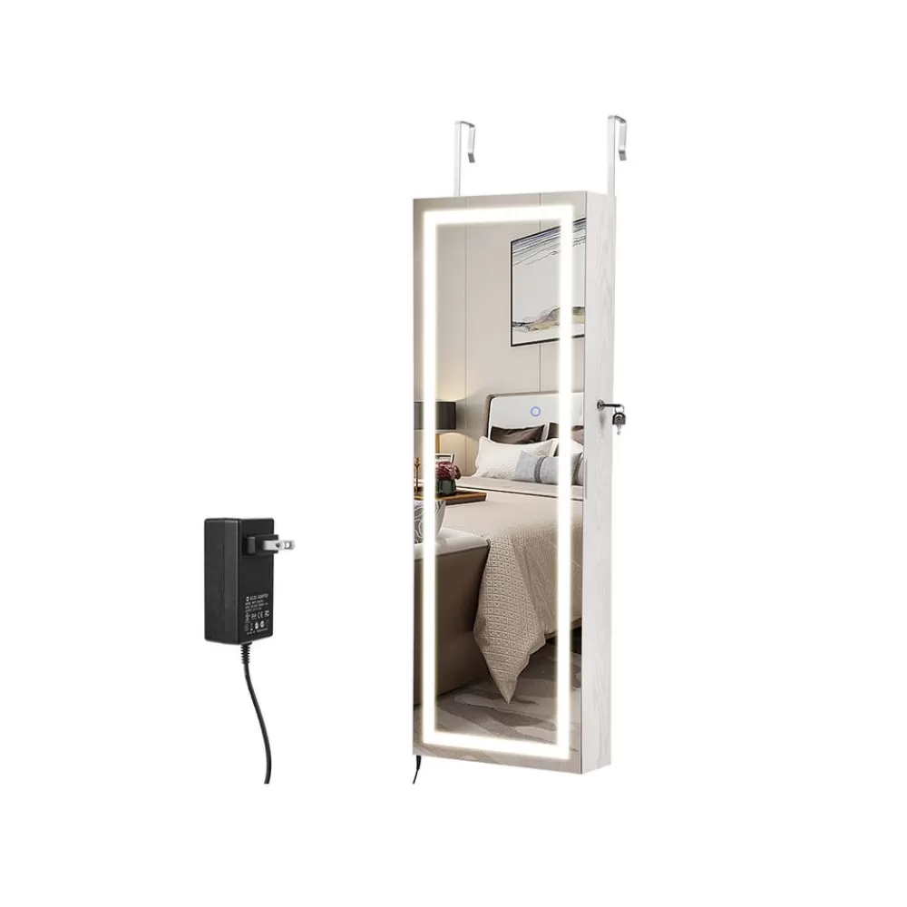 Sale SONGMICS Schmuckschrank mit Lichtumrandung
