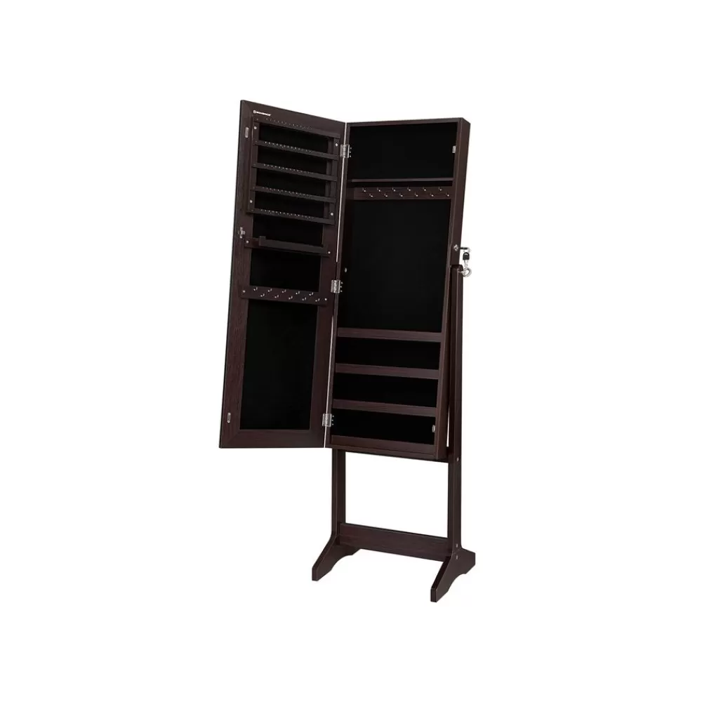 Sale SONGMICS Schmuckschrank stehend Holzoptik