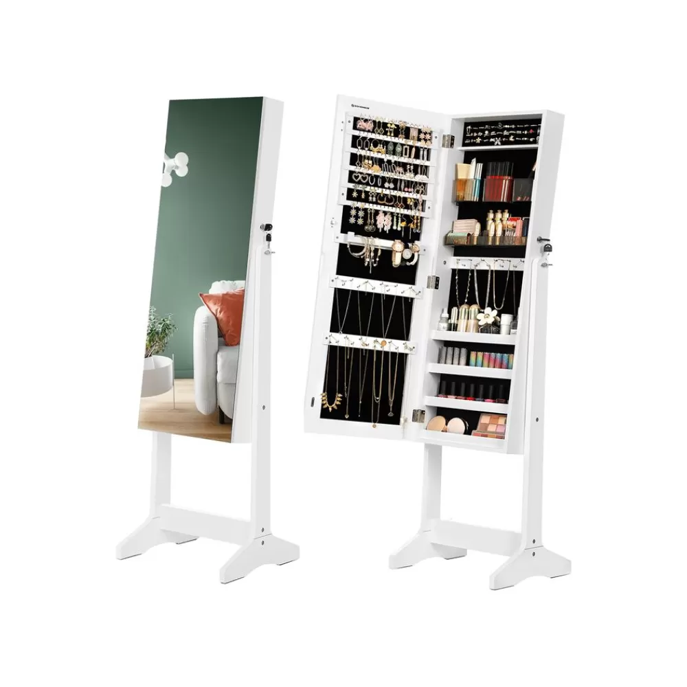 Store SONGMICS Schmuckschrank weiß