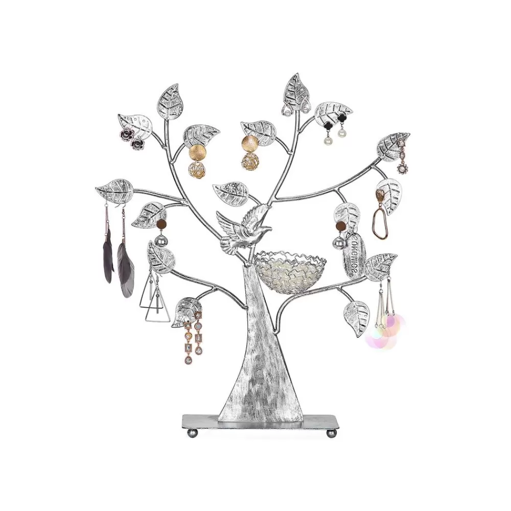 Cheap SONGMICS Schmuckständer „Wunschbaum" Silber