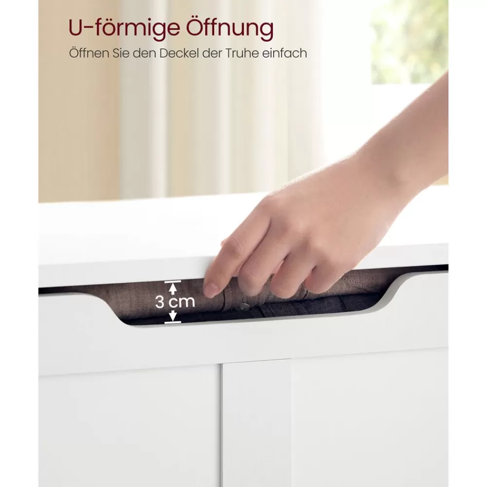 schuhbank_mit_stauraum_fr_flur_mattwei_8.webp Flash Sale SONGMICS Schuhbank mit Stauraum für Flur mattweiß
