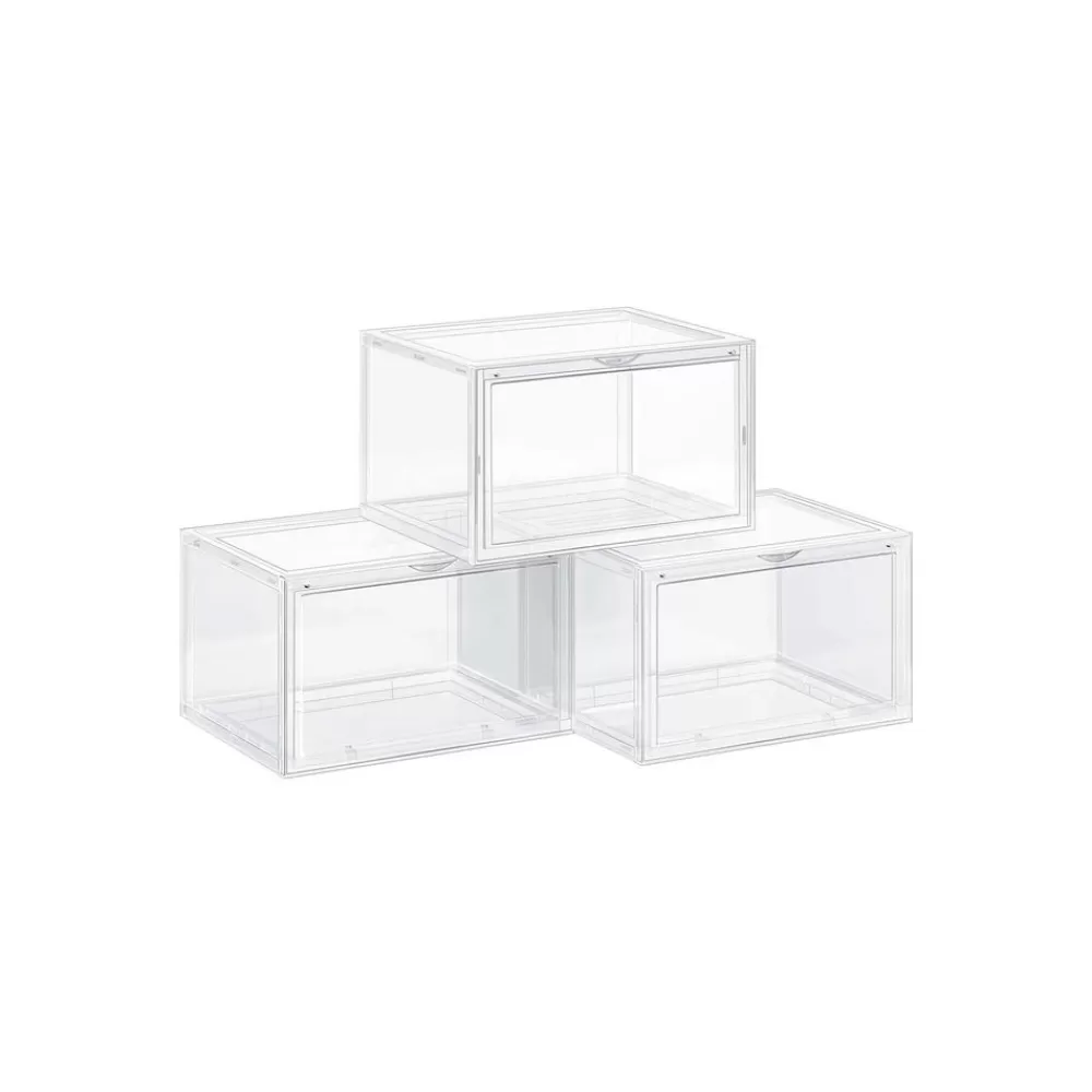 Online SONGMICS Schuhbox 3er Set transparent