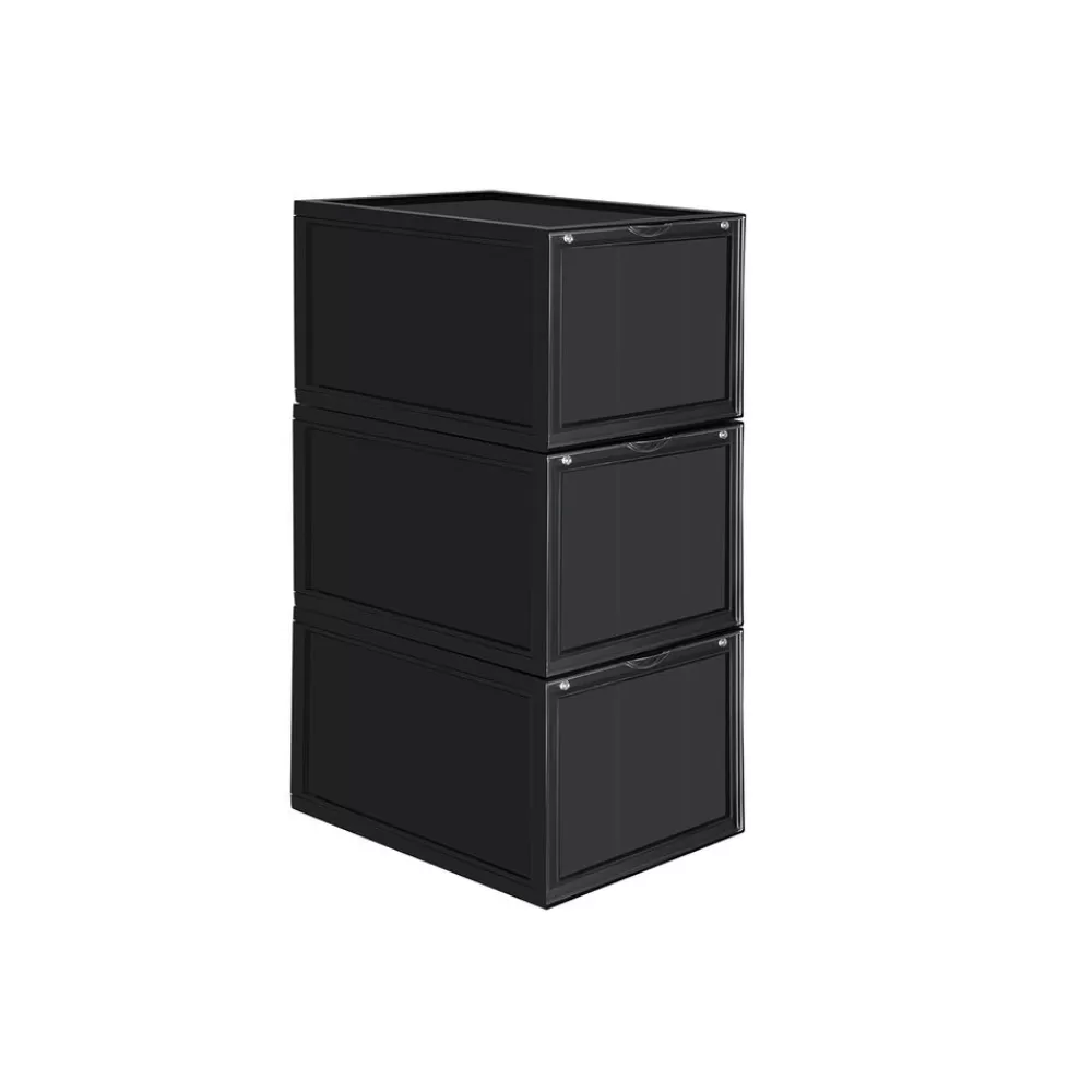 schuhbox_er_set_transparent_7.webp Online SONGMICS Schuhbox 3er Set transparent