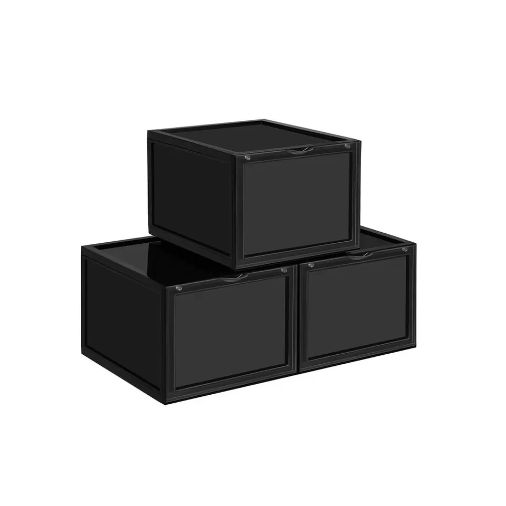 schuhbox_er_set_transparent_8.webp Online SONGMICS Schuhbox 3er Set transparent