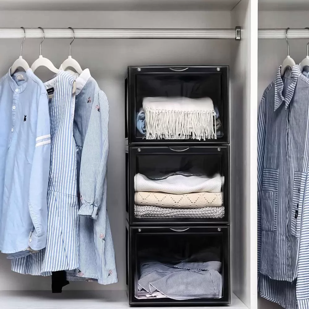 schuhbox_er_set_transparent_9.webp Online SONGMICS Schuhbox 3er Set transparent