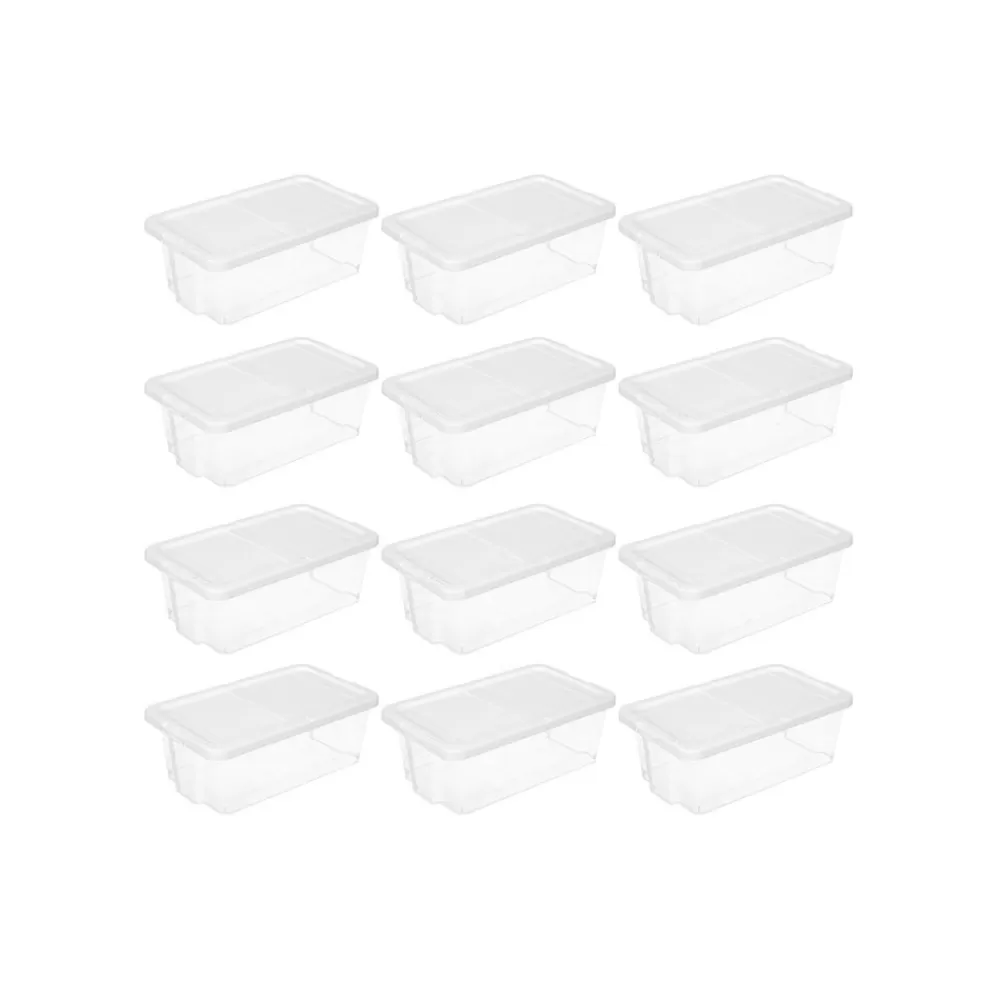 Shop SONGMICS Schuhboxen 12 Stück bis Größe 43