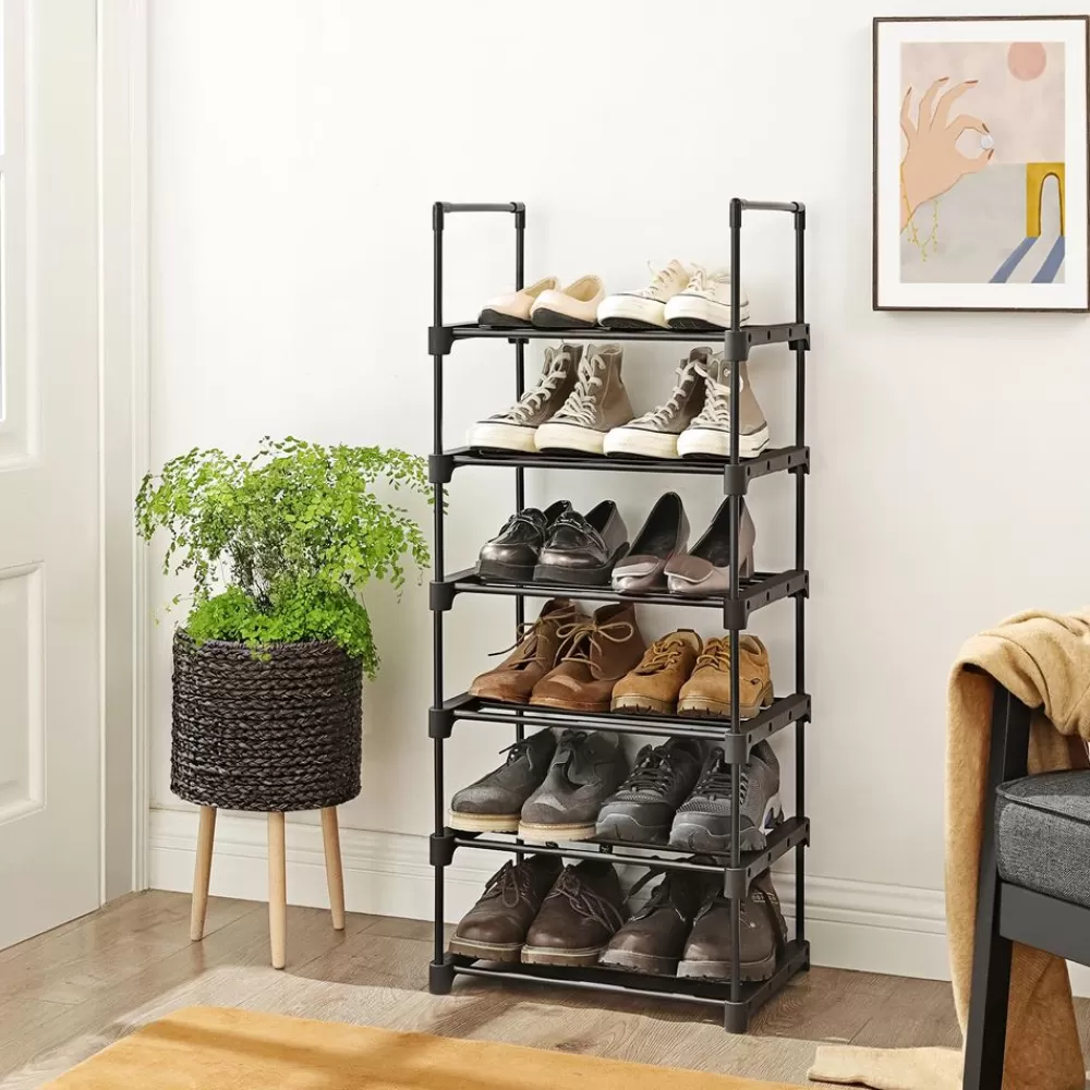 Sale SONGMICS Schuhregal aus Metall Schwarz