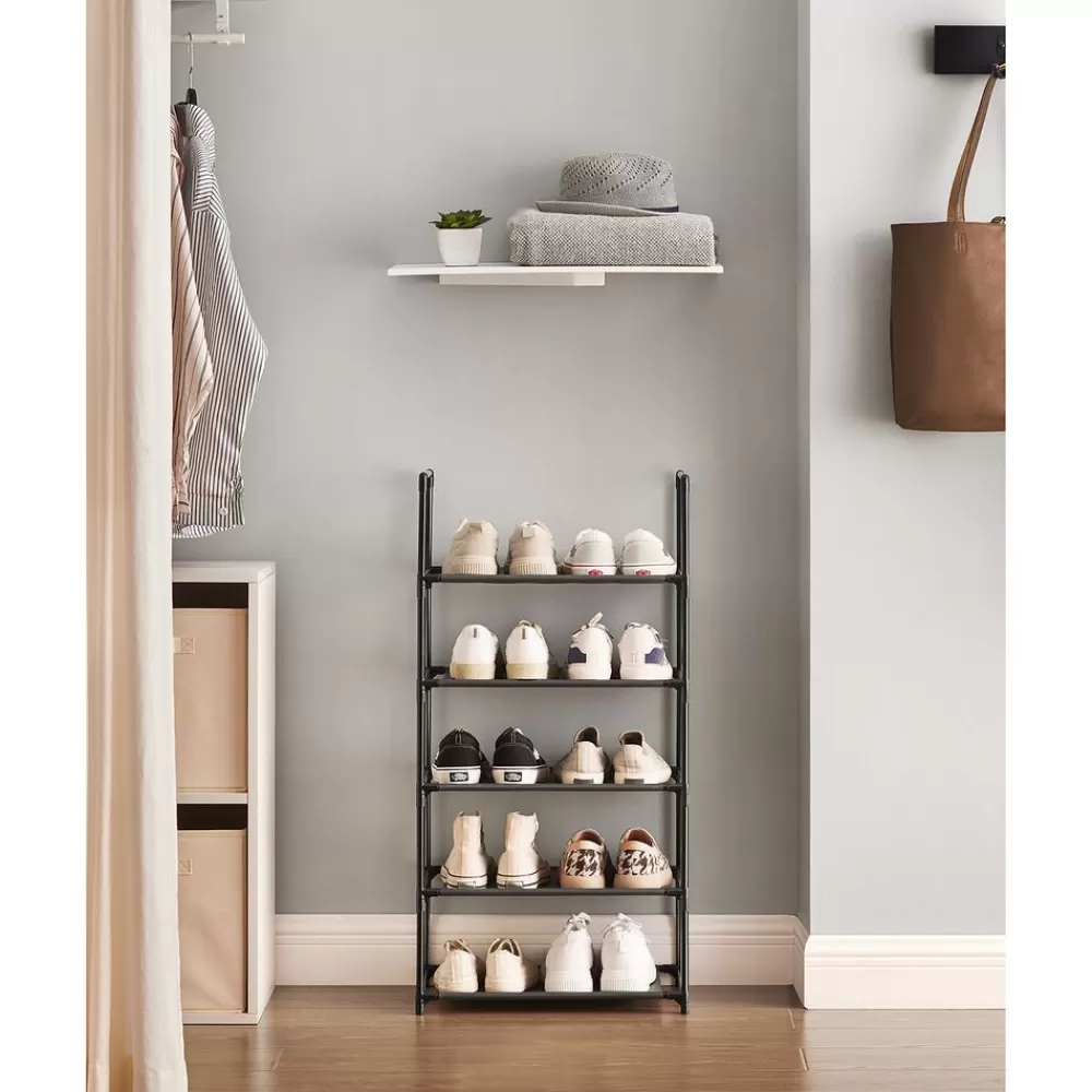 schuhregal_mit__ablagen_aus_vliesstoff_2.webp Flash Sale SONGMICS Schuhregal mit 5 Ablagen aus Vliesstoff