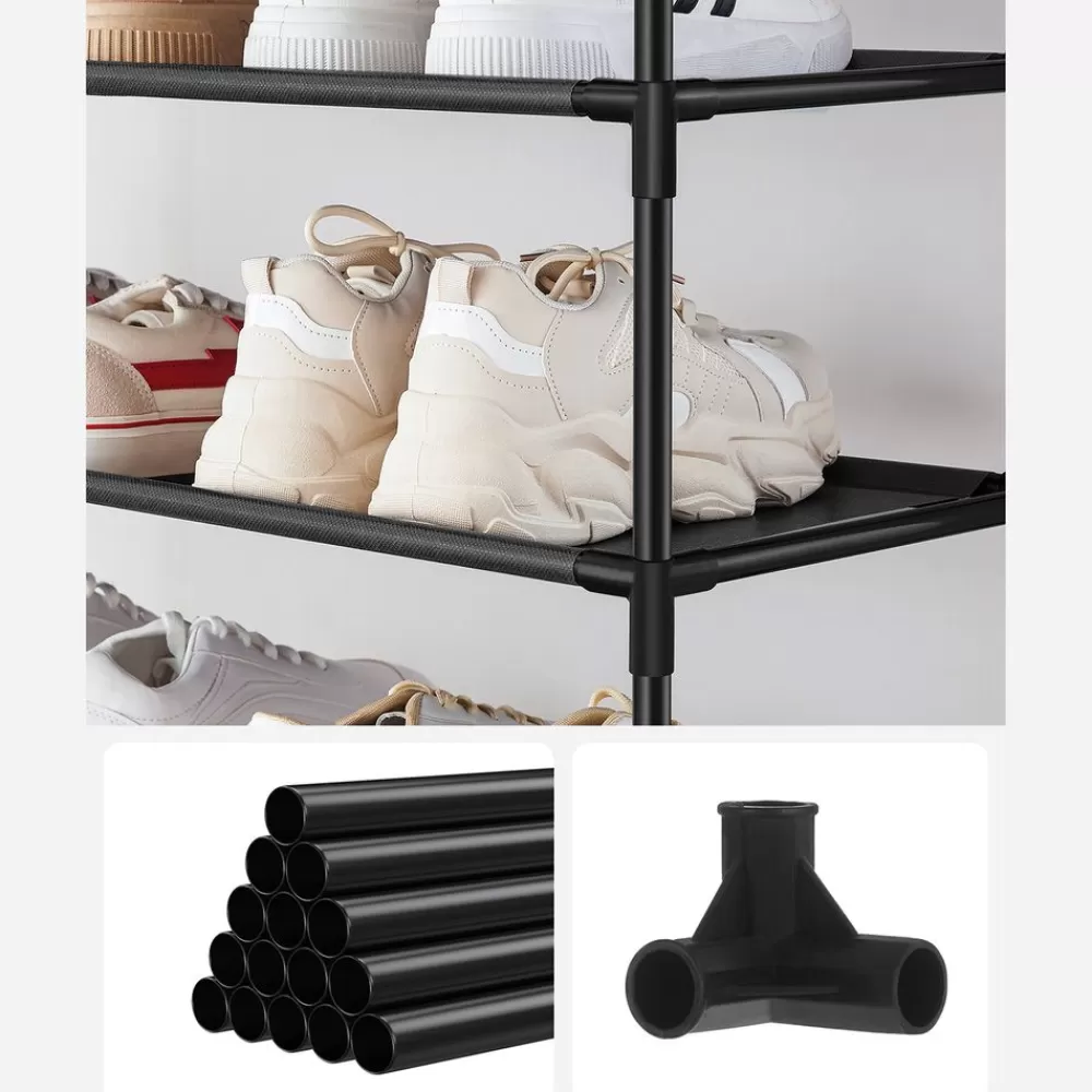 schuhregal_mit__ablagen_aus_vliesstoff_4.webp Flash Sale SONGMICS Schuhregal mit 5 Ablagen aus Vliesstoff