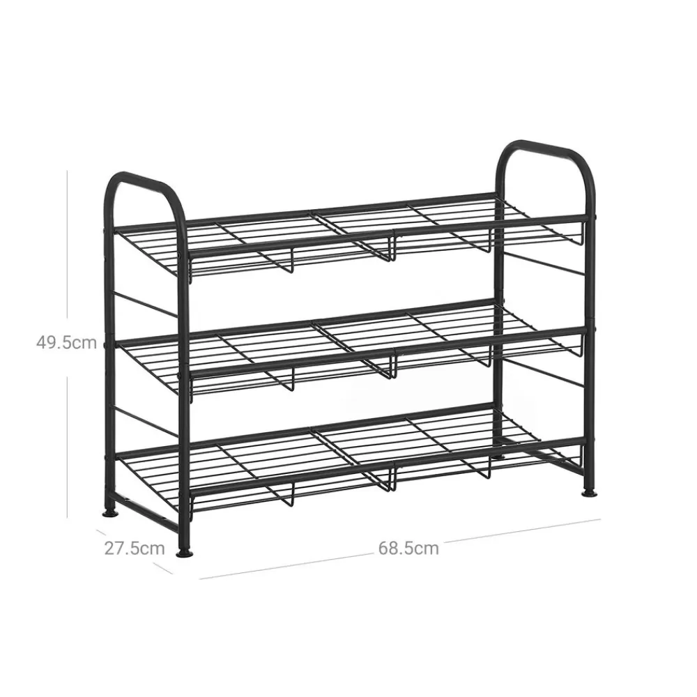 schuhregal_mit__ablagen_schwarz_5-2.webp New SONGMICS Schuhregal mit 3 Ablagen Schwarz