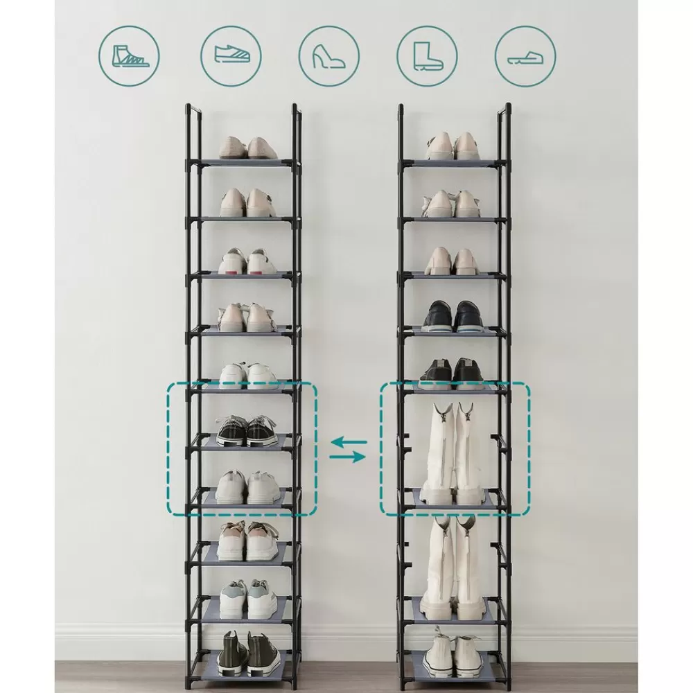 schuhregal_mit__ebenen__x__x__cm_10.webp Discount SONGMICS Schuhregal mit 10 Ebenen 33 x 33 x 173 cm