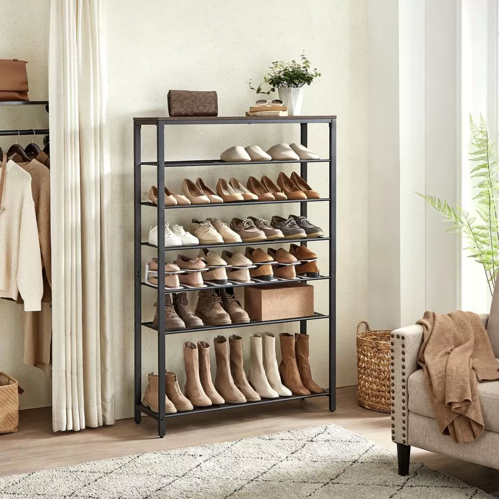 schuhregal_mit__gitterablagen_2.webp Cheap SONGMICS Schuhregal mit 7 Gitterablagen