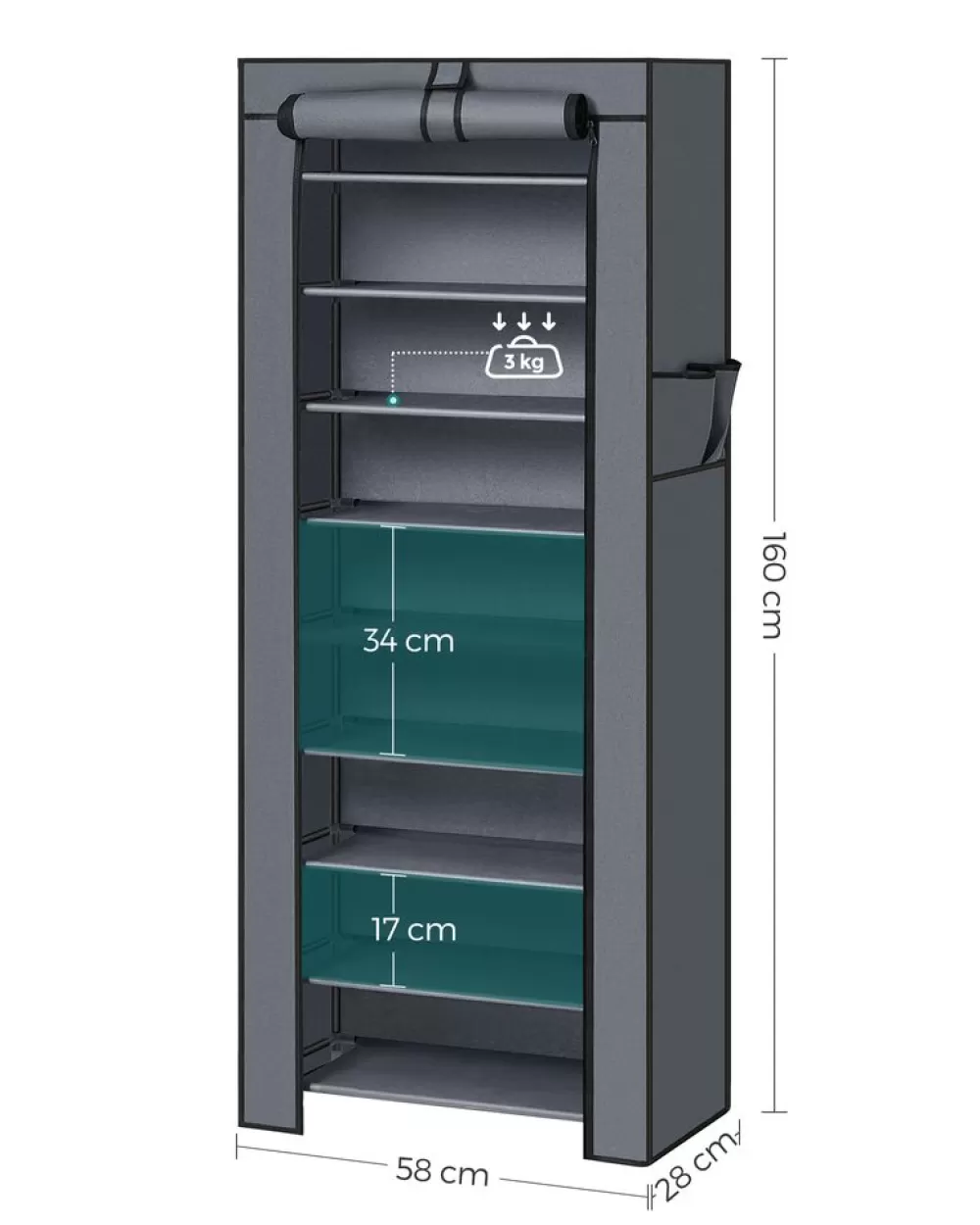 schuhregal_mit_abdeckung__cm_braun_12.webp Online SONGMICS Schuhregal mit Abdeckung 58 cm Braun