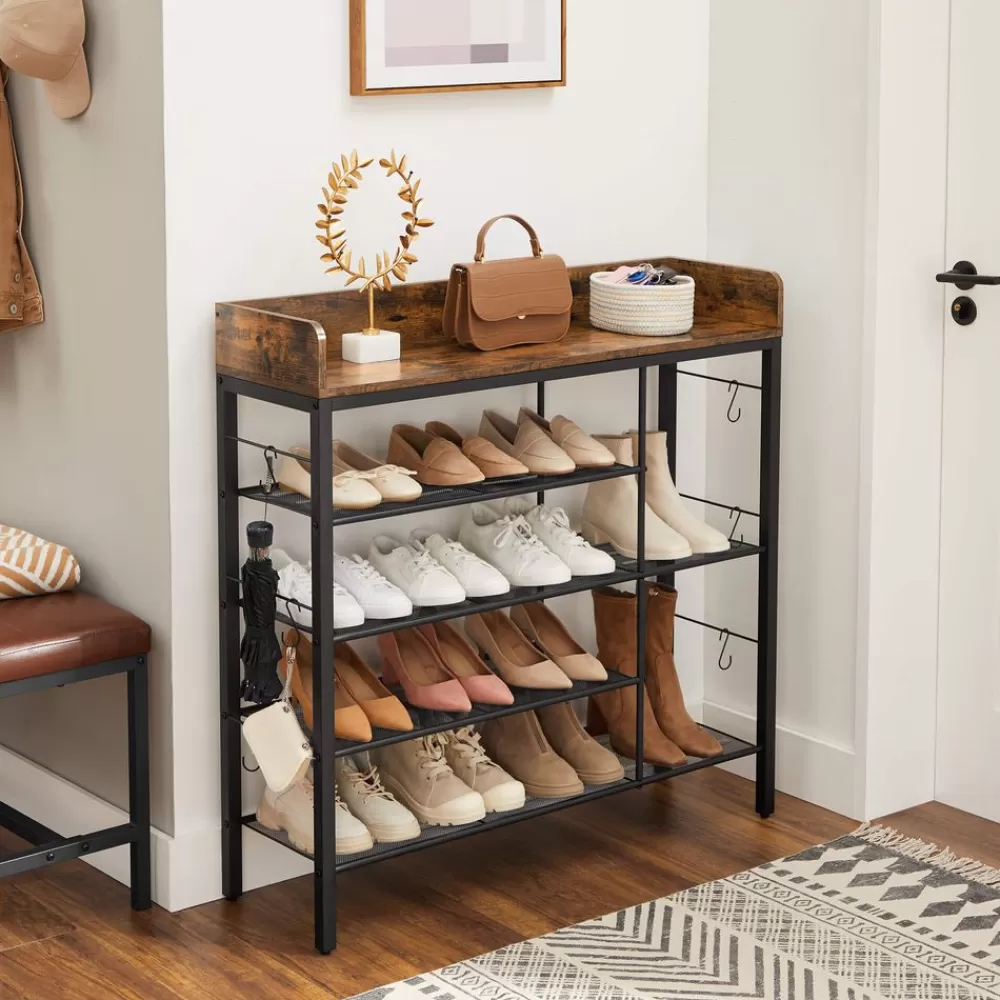 Online SONGMICS Schuhregal vintagebraun-schwarz