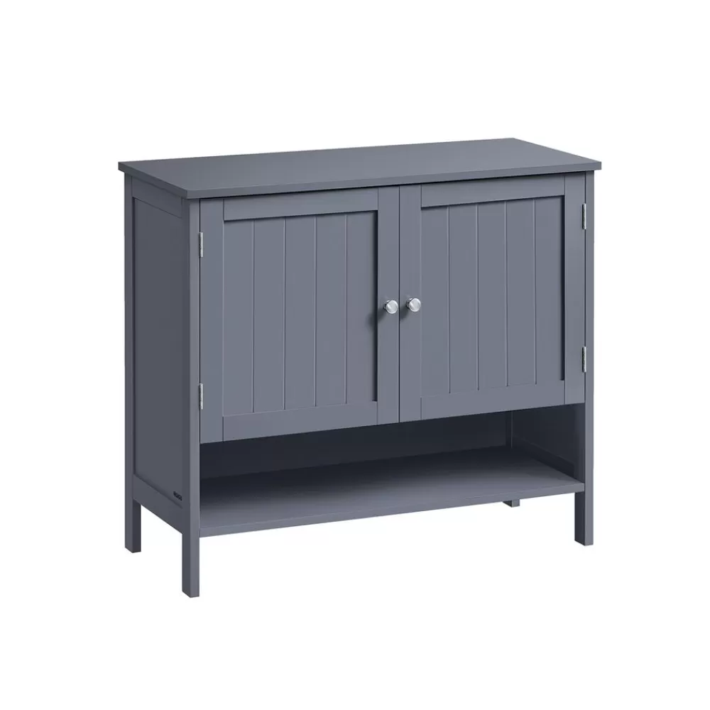 Fashion SONGMICS Schuhschrank Landhausstil 35 x 80 x 70 cm schiefergrau