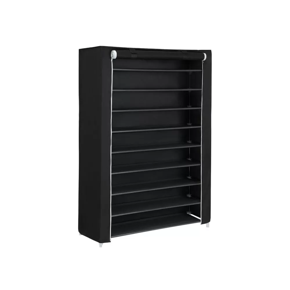 Shop SONGMICS Schuhschrank mit Rolltür Schwarz