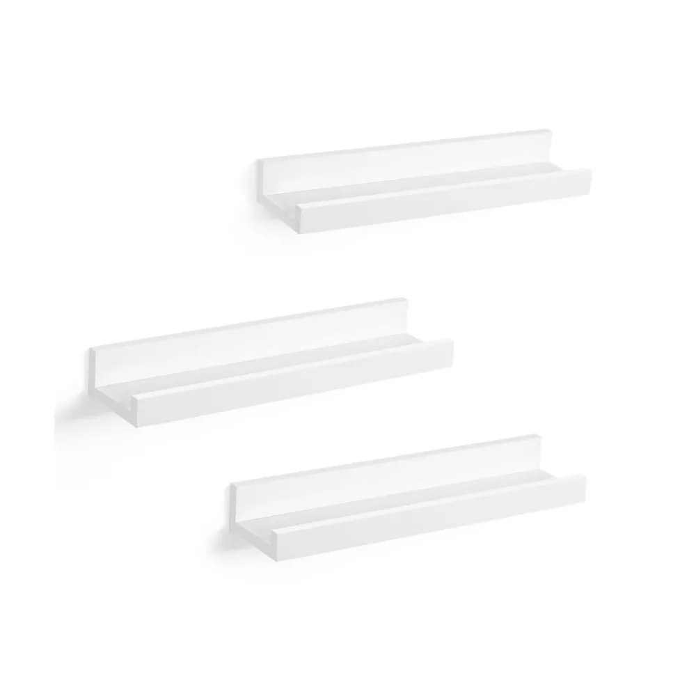 Discount SONGMICS Schwebende Regalböden 3er Set Weiß