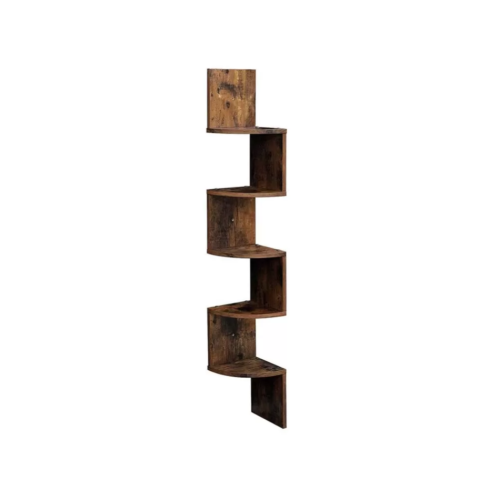 Cheap SONGMICS Schwebendes Eckregal Holzoptik