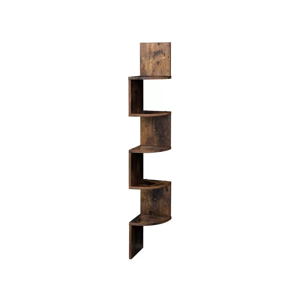 Cheap SONGMICS Schwebendes Eckregal Holzoptik