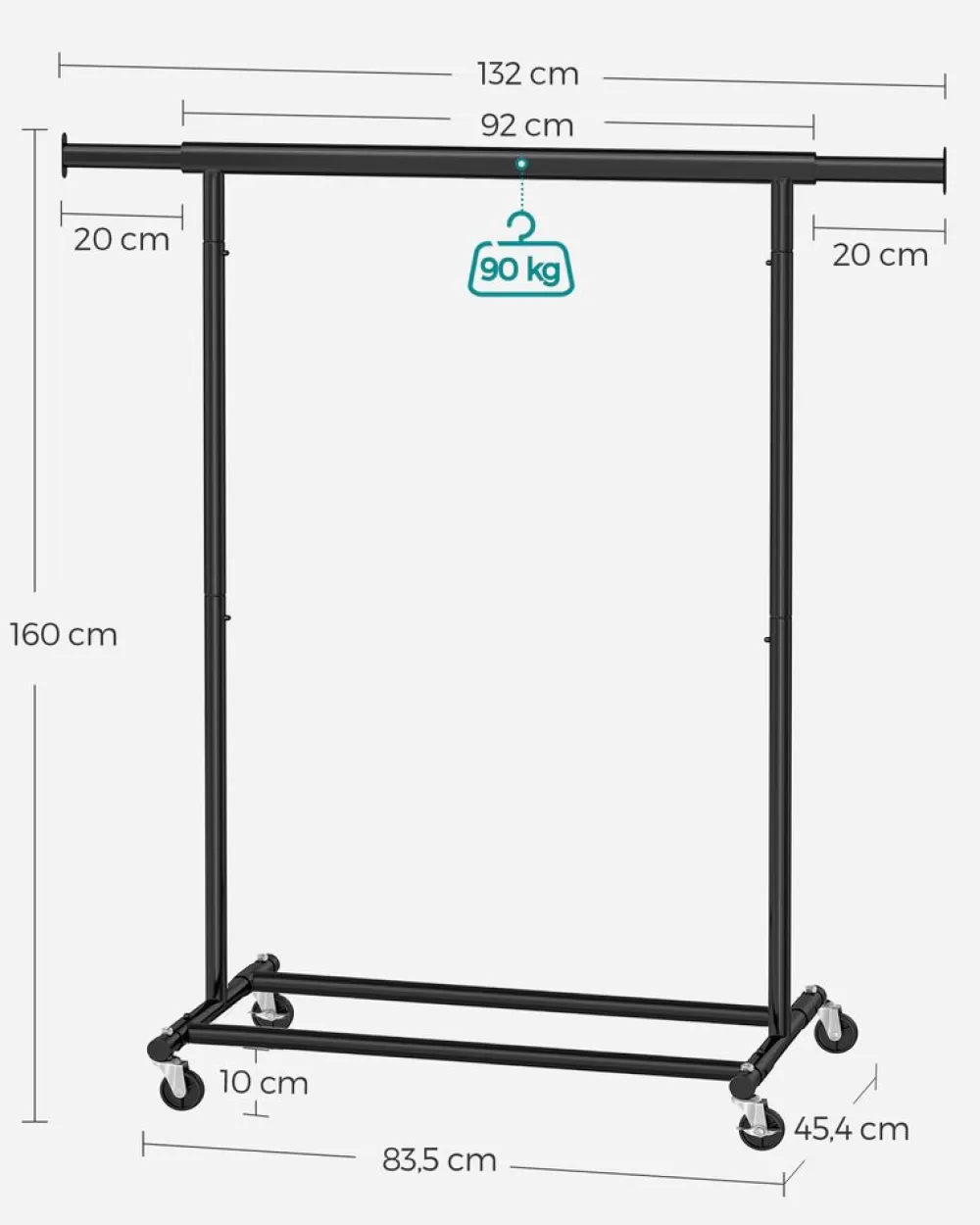 schwerlastkleiderstnder__kg_12.webp Flash Sale SONGMICS Schwerlast-Kleiderständer 90 kg