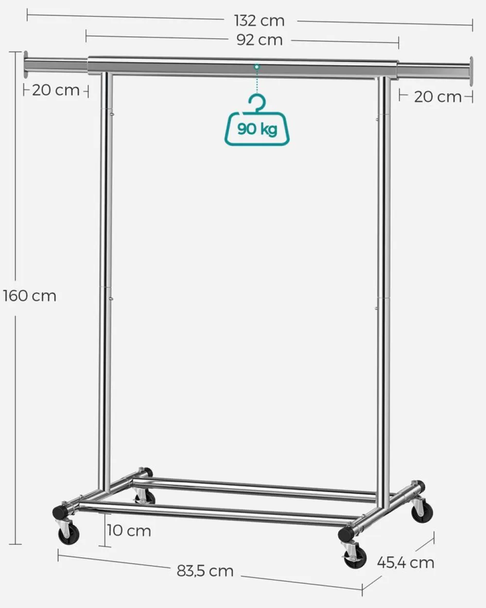 schwerlastkleiderstnder__kg_5-1.webp Flash Sale SONGMICS Schwerlast-Kleiderständer 90 kg