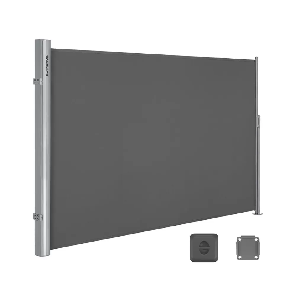 Discount SONGMICS Seitenmarkise 200 x 350 cm Anthrazit
