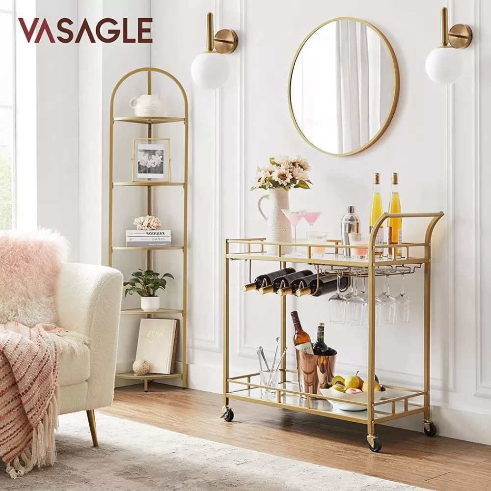 Online SONGMICS Servierwagen mit Glasplatten