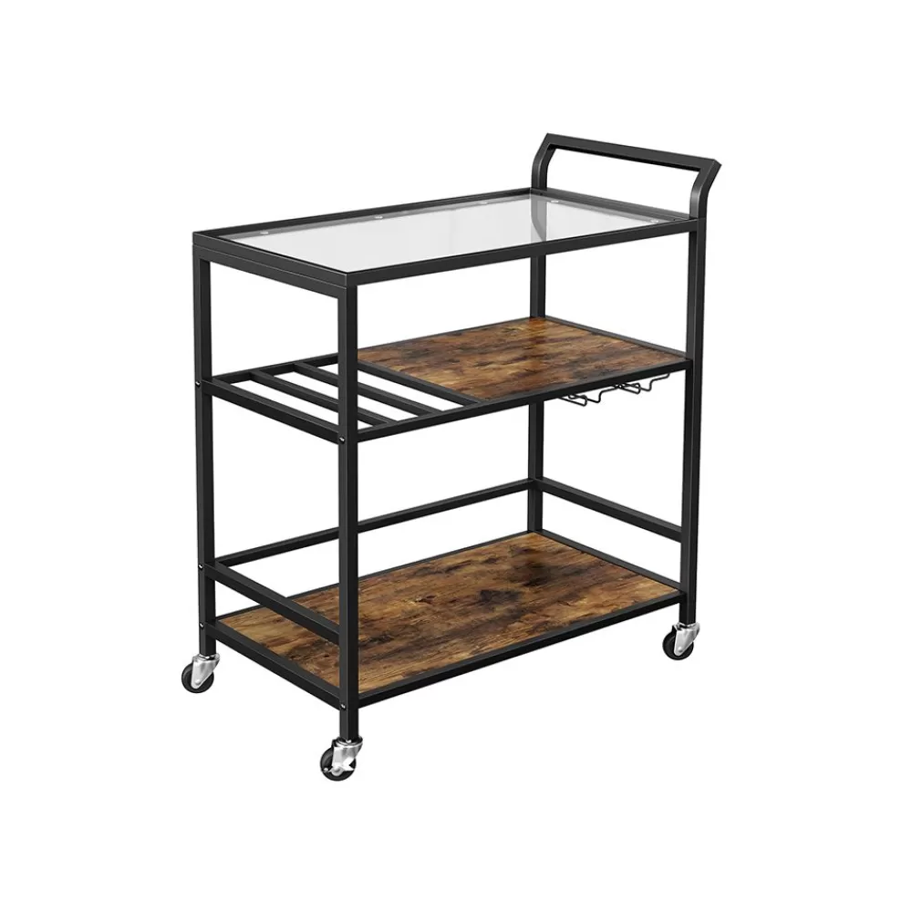 Store SONGMICS Servierwagen mit Universalrollen