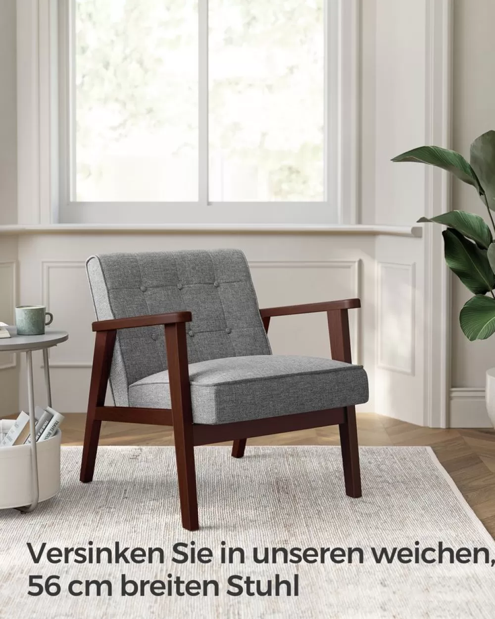 Online SONGMICS Sessel, Relaxsessel, Fernsehsessel, Armlehnen und Beine aus Massivholz