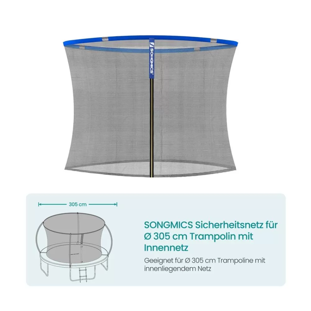 Flash Sale SONGMICS Sicherheitsnetz für Ø 305 cm Trampolin mit Innennetz