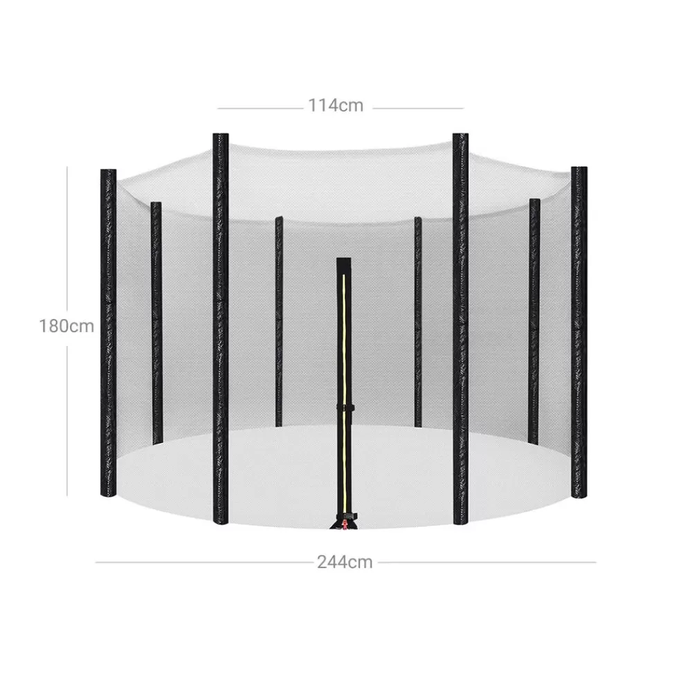 Clearance SONGMICS Sicherheitsnetz für Trampolin Ø 305 cm Schwarz