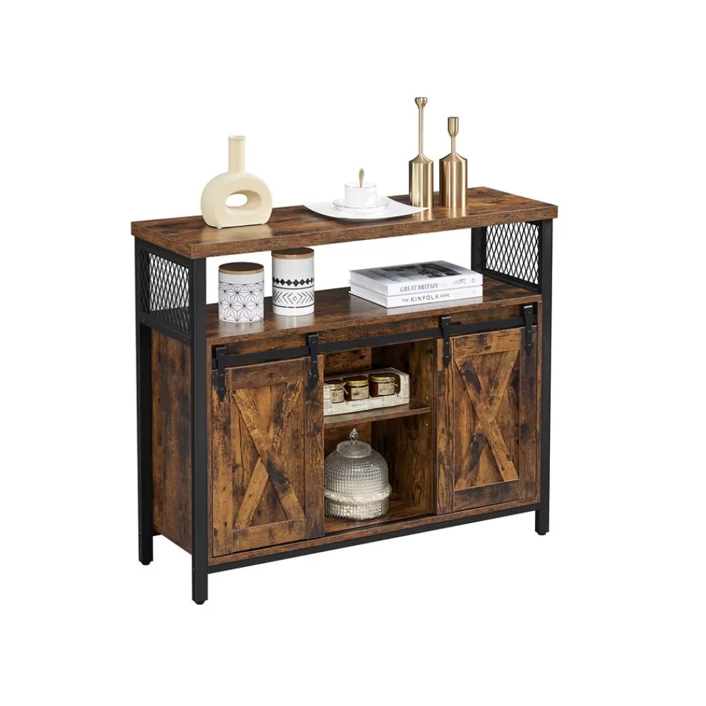 Clearance SONGMICS Sideboard mit 2 Schiebetüren