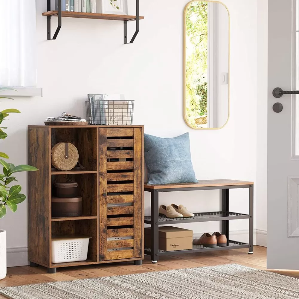 sideboard_mit_glasplatte_und_schiebetr_3.webp Shop SONGMICS Sideboard mit Glasplatte und Schiebetür