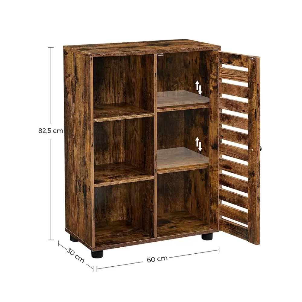 sideboard_mit_glasplatte_und_schiebetr_6.webp Shop SONGMICS Sideboard mit Glasplatte und Schiebetür