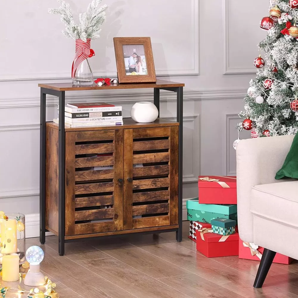 sideboard_mit_lamellentren_industriestil_3.webp Shop SONGMICS Sideboard mit Lamellentüren Industriestil