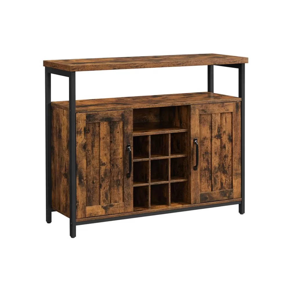 Fashion SONGMICS Sideboard Vintagebraun-Schwarz