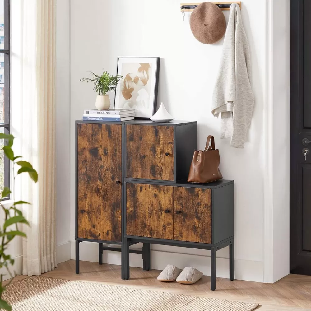 Discount SONGMICS Sideboard vintagebraun-schwarz