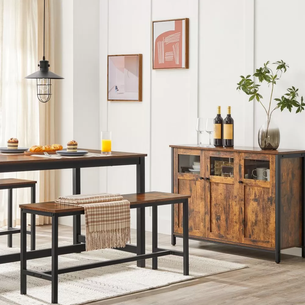 Best Sale SONGMICS Sideboard vintagebraun-schwarz