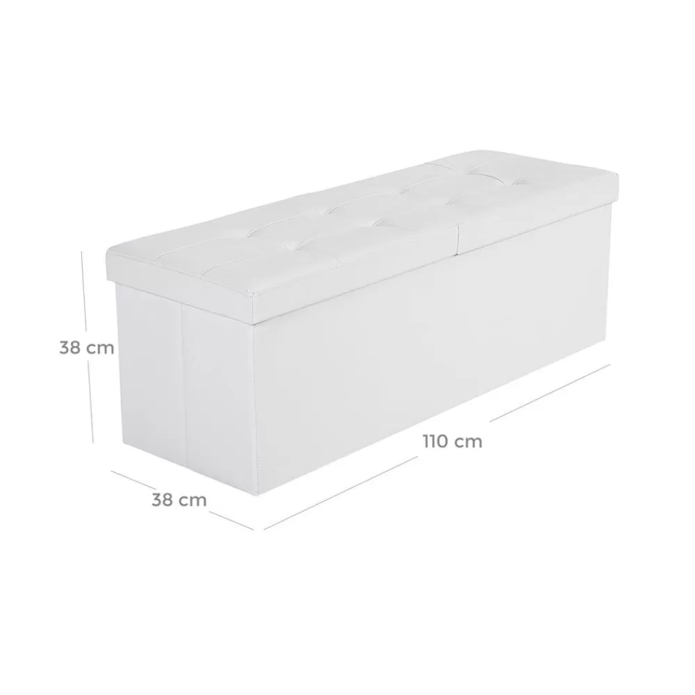 sitzbank_mit_klappdeckel__cm_wei_6.webp Clearance SONGMICS Sitzbank mit Klappdeckel 110 cm Weiß