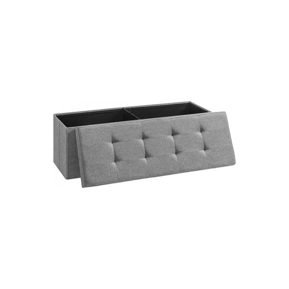 Discount SONGMICS Sitzbank mit Stauraum 110 cm Hellgrau