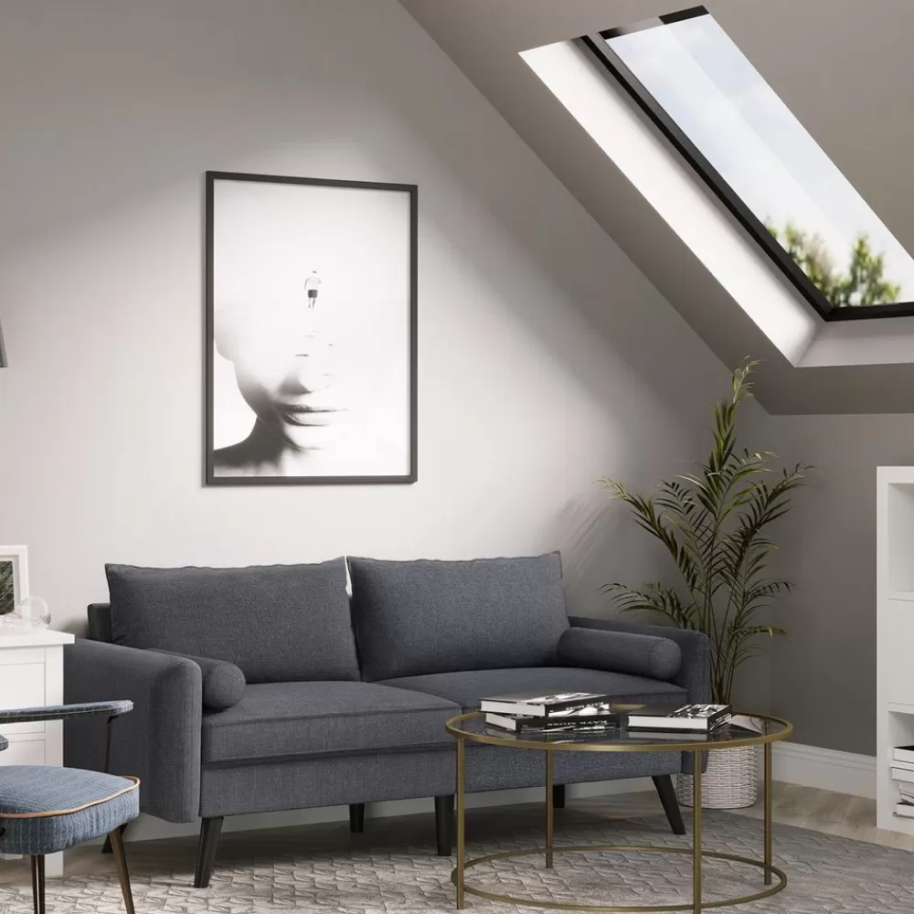 Discount SONGMICS Sofa 3 Sitzer grau