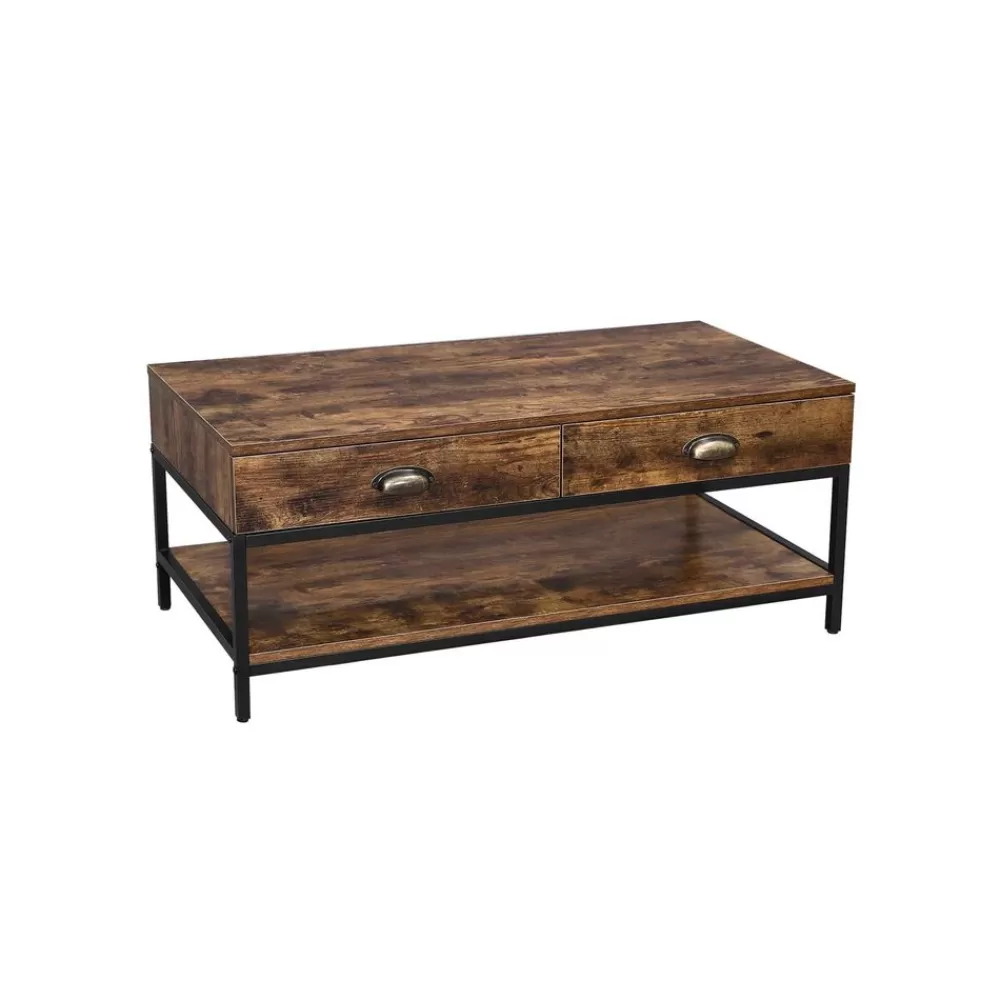 Flash Sale SONGMICS Sofatisch mit 2 Schubladen Industrielook
