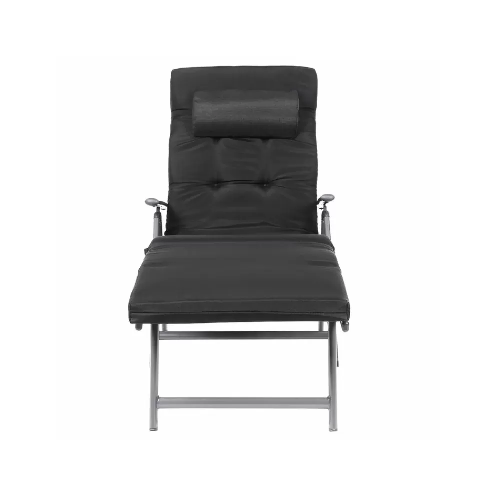 Sale SONGMICS Sonnenliege mit Auflage Schwarz