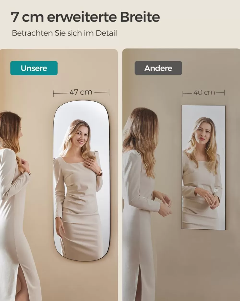 spiegel_wand__x__cm_mit_gebogener_ecke_und_rahmenlos_3.webp Flash Sale SONGMICS Spiegel Wand 120 x 47 cm mit gebogener Ecke und Rahmenlos